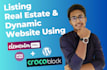 create listing , real estate and dynamic website with elementor pro