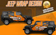 design eye catching jeep wrap for you