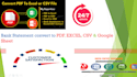 convert bank statement PDF to excel, CSV, google sheet