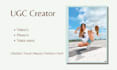 be your ugc content creator and model for your brand