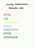 create responsive websites in html css javascript react nodejs