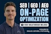 perform a complete onpage SEO and GEO audit