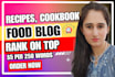 write food blogs, articles, and recipes