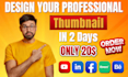 design your professional thumbnail