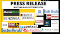 do press release writing and press release distribution