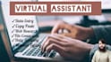 be your virtual assistant for data entry, web research, typing and copy paste