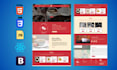 be your front end web developer, HTML, CSS, bootstrap, js