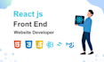 be your front end website developer in react js, html css, tailwind css