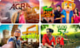 make eye catching vlog, travel, food youtube thumbnails