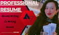 professionally write your resume, cover letter, linkedin, cv