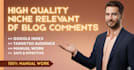 high quality niche relevant blog comments without spamming