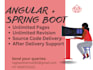 develop angular, spring boot, mean full stack web applications