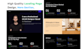 design website, landing page design, hero section in figma