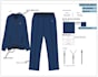 design fashion clothing tech packs of tracksuits, hoodies with flat sketches