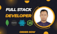 develop next js mern full stack custom website, webapp with react node js mo