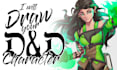 draw your dnd, pathfinder, coc character