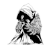 draw a character with ink