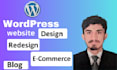 design a professional wp website or web design as a wordpress developer