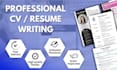 make a professional CV, modern resume, cover letter in 12 hours