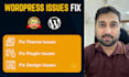 fix wordpress issues, wordpress errors, bugs fix