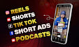edit viral instagram reels, youtube shorts, titok videos