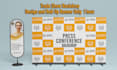 design a unique step and repeat or backdrop banner
