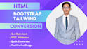 convert psd to html, figma to html responsive tailwind css bootstrap website