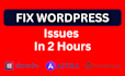 fix wordpress issues and errors,  fix elementor issues, fix woocommerce issues