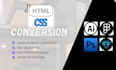 convert figma to HTML, PSD to HTML, xd to HTML CSS bootstrap