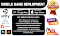 develop or program 2d 3d unity games for android ios web and PC