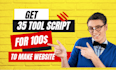 give 35 tool script for your website