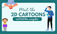 make 2d animated stories, kids cartoon, children book animation and stories