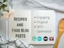 write ai free recipes, food articles, and food blog posts with SEO