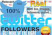 add 50 relevant, active, interested Twitter followers
