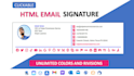 create html email signature clickable email signature