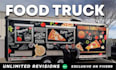 design food truck wrap, truck wrap, vehicle wrap, bus wrap, food truck