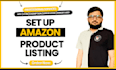 set up amazon account product listing