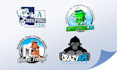 do mascot, cartoon and illustrative logo