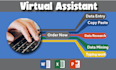 be your virtual assistant for data entry, web research, form filling, copy paste
