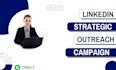 do strategic linkedin outreach campaign with a daily report