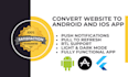 convert website to android and ios app webview app