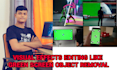 visual effects editing like green screen object removal