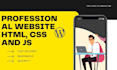 create a design, redesign a website with HTML, CSS, and java