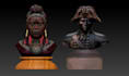 sculpt 3d bust model as your refrence