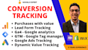 set up google ads conversion tracking with tag manager, ga4 sales, forms, calls