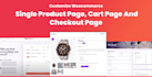 customize woocommerce single product, cart, products page
