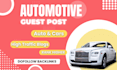 automotive guest post on high da auto blogs