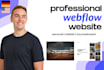 create your professional webflow website