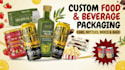 design custom beverage packaging and can label for juice drink and bottle brand