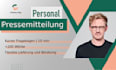 write a german personnel announcement